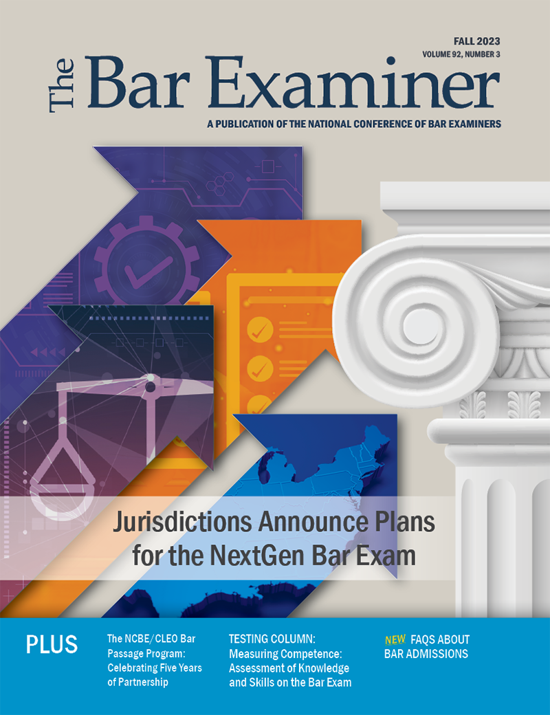 Fall 2023 Bar Examiner Cover