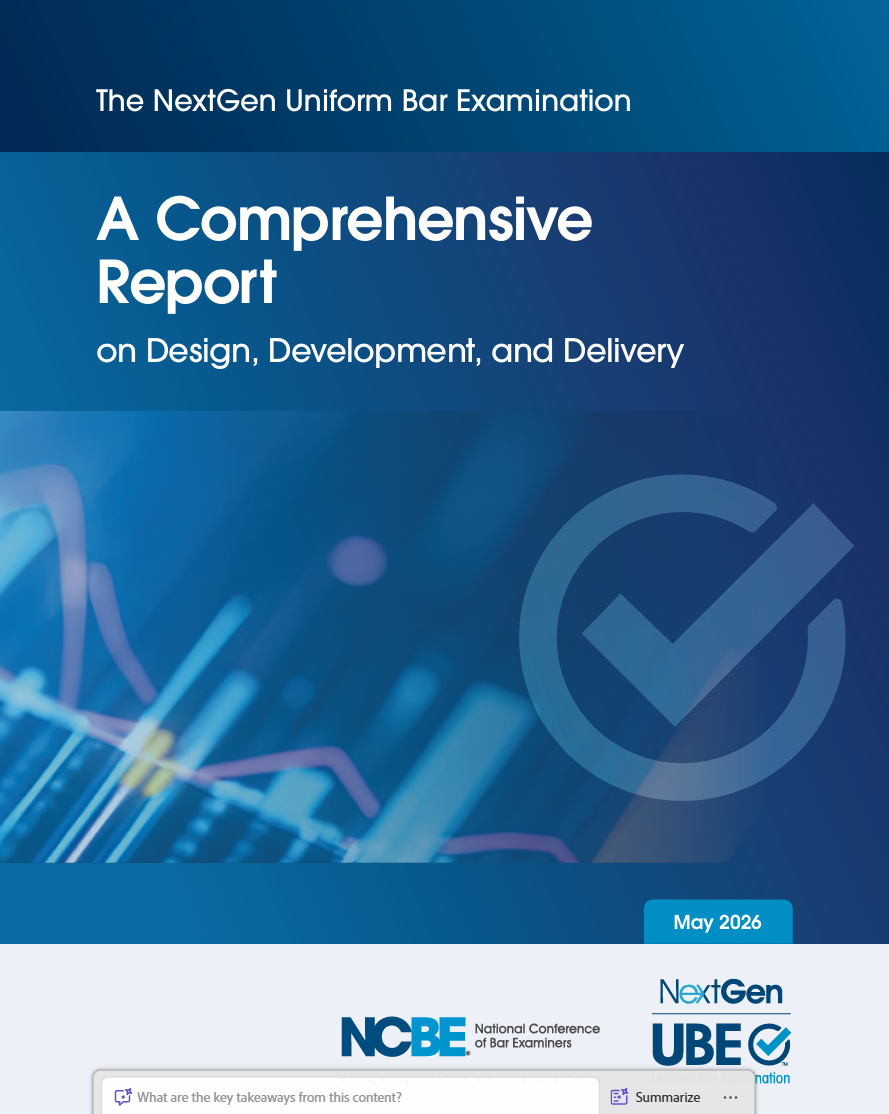 Cover image of the NextGen UBE Comprehensive Report
